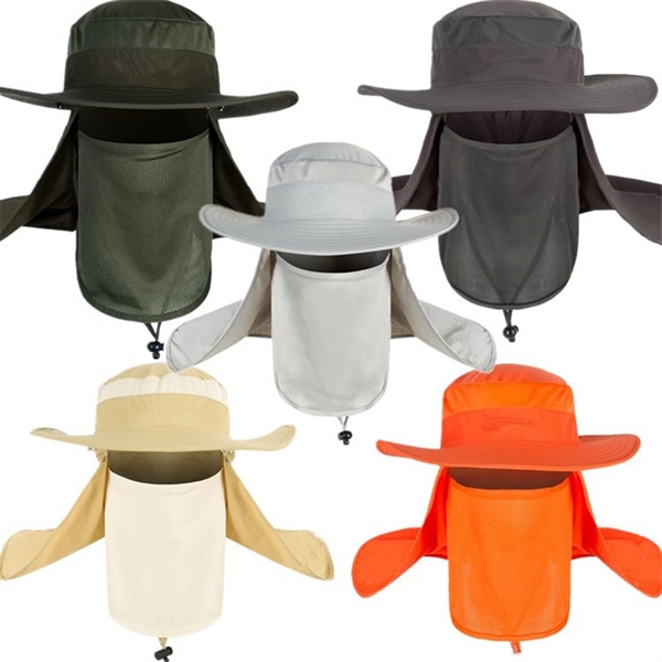 Summer Sun Hat with Neck Flap - Summer Sun Hat with Neck Flap - Image 1 of 1