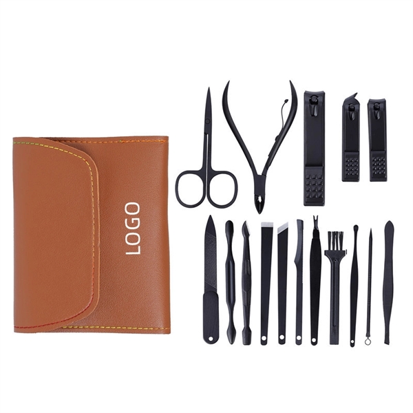 16 Pcs Pedicure Kit Nail Clipper Set - 16 Pcs Pedicure Kit Nail Clipper Set - Image 1 of 5