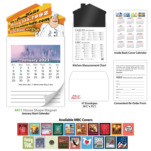 Magna-Cal House Magnet Standard Calendar - Jan 2021 - Magna-Cal House Magnet Standard Calendar - Jan 2021 - Image 1 of 1