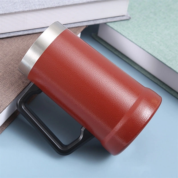 24 oz Classic Insulated Beer Stein Party Mug Tumbler - 24 oz Classic Insulated Beer Stein Party Mug Tumbler - Image 2 of 4