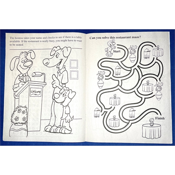 Eating Out Is Fun Coloring and Activity Book - Eating Out Is Fun Coloring and Activity Book - Image 2 of 2