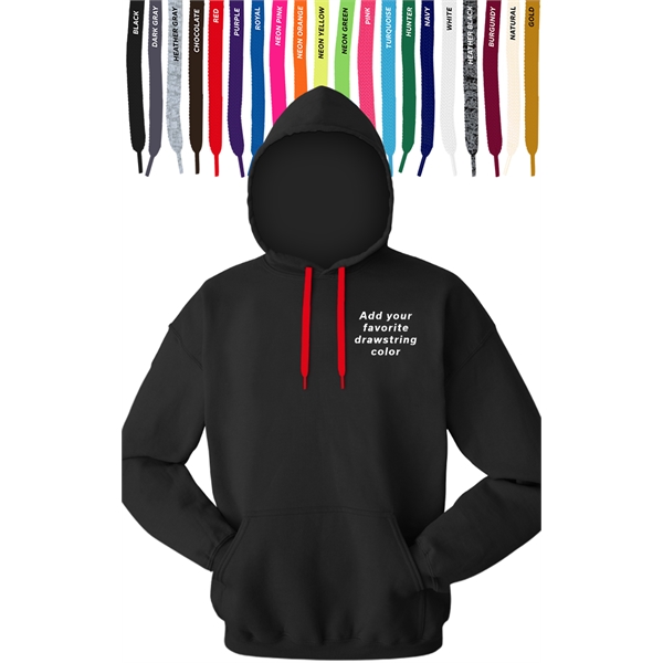 Custom Drawstring Pullover Hoodie - Custom Drawstring Pullover Hoodie - Image 0 of 13