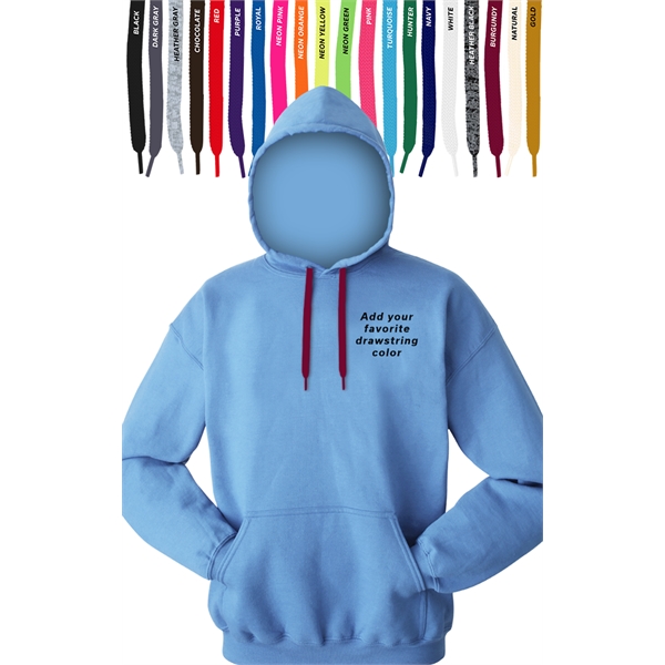 Custom Drawstring Pullover Hoodie - Custom Drawstring Pullover Hoodie - Image 1 of 13