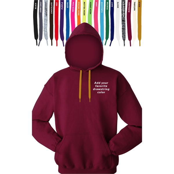 Custom Drawstring Pullover Hoodie - Custom Drawstring Pullover Hoodie - Image 2 of 13