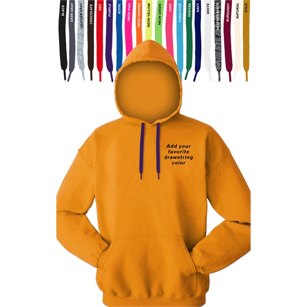 Custom Drawstring Pullover Hoodie - Custom Drawstring Pullover Hoodie - Image 3 of 13