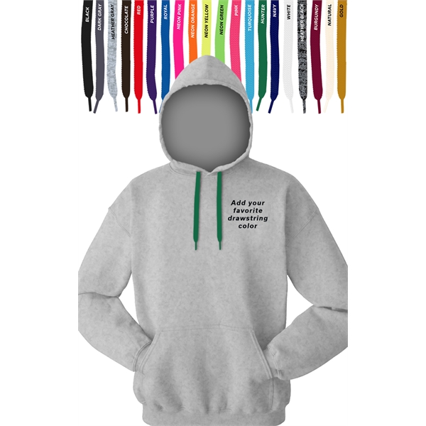 Custom Drawstring Pullover Hoodie - Custom Drawstring Pullover Hoodie - Image 4 of 13
