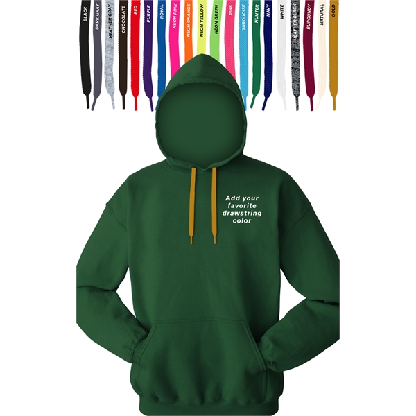 Custom Drawstring Pullover Hoodie - Custom Drawstring Pullover Hoodie - Image 5 of 13