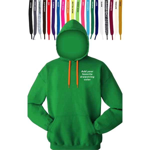 Custom Drawstring Pullover Hoodie - Custom Drawstring Pullover Hoodie - Image 6 of 13