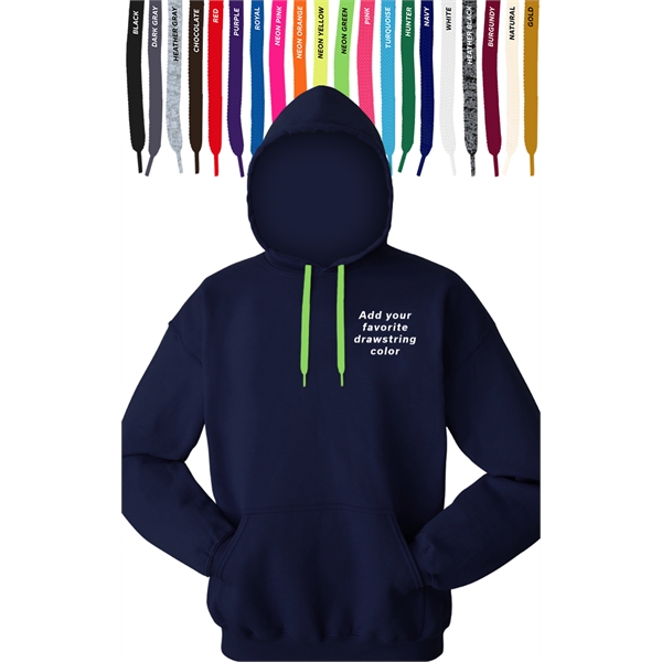 Custom Drawstring Pullover Hoodie - Custom Drawstring Pullover Hoodie - Image 7 of 13