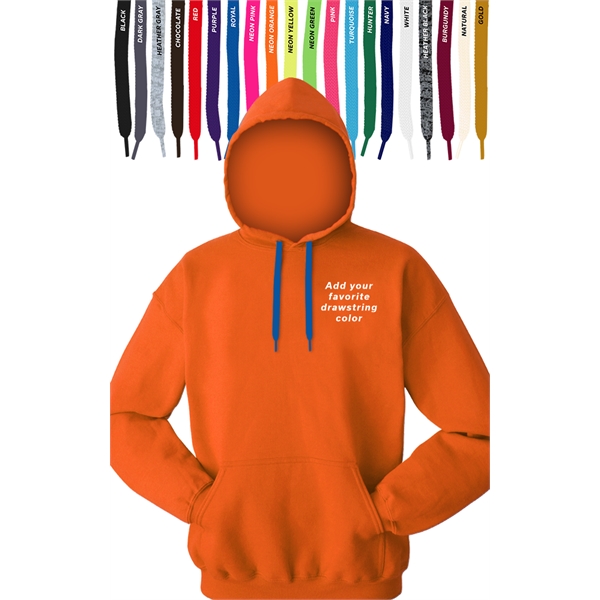 Custom Drawstring Pullover Hoodie - Custom Drawstring Pullover Hoodie - Image 8 of 13