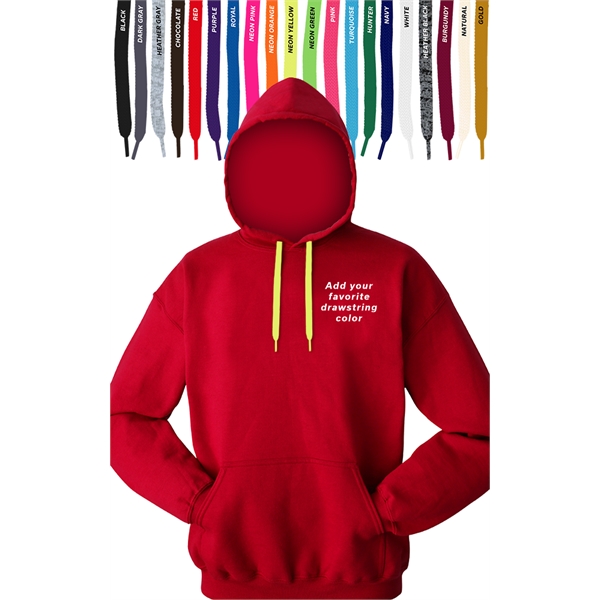 Custom Drawstring Pullover Hoodie - Custom Drawstring Pullover Hoodie - Image 11 of 13