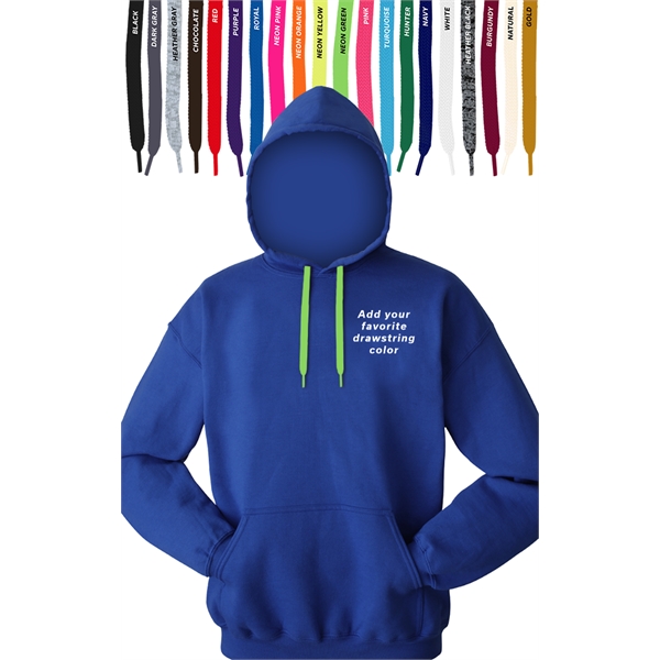 Custom Drawstring Pullover Hoodie - Custom Drawstring Pullover Hoodie - Image 12 of 13
