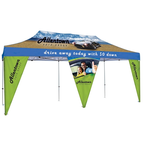 20' Premium Tent Corner Banner Set - 20' Premium Tent Corner Banner Set - Image 0 of 11