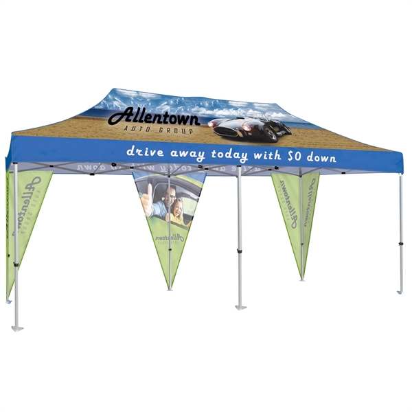 20' Premium Tent Corner Banner Set - 20' Premium Tent Corner Banner Set - Image 4 of 11