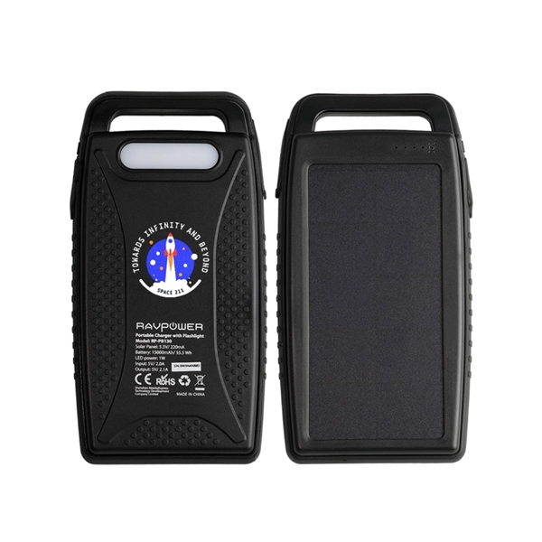Tribune RAVPower Outdoor Solar Mega Power Bank 15000 - Tribune RAVPower Outdoor Solar Mega Power Bank 15000 - Image 3 of 5