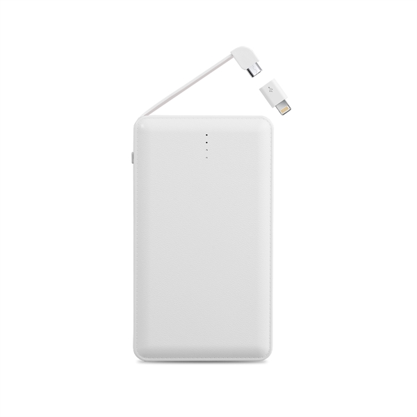 Avondale Power Bank 8000 with Built-in Charging Cable - Avondale Power Bank 8000 with Built-in Charging Cable - Image 2 of 8