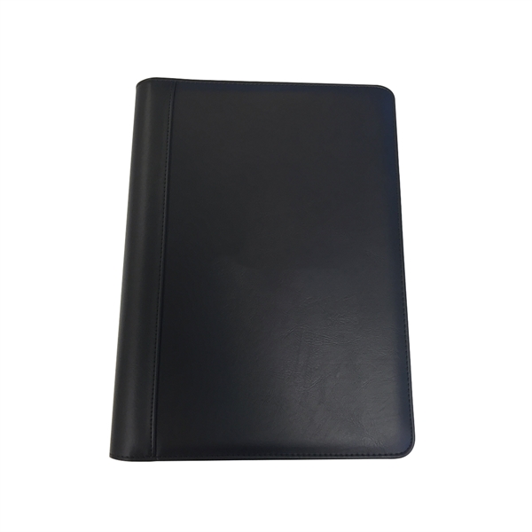 Deluxe Padfolio with 1"-3 Ring Binder & Zipper Closure - Deluxe Padfolio with 1"-3 Ring Binder & Zipper Closure - Image 2 of 5