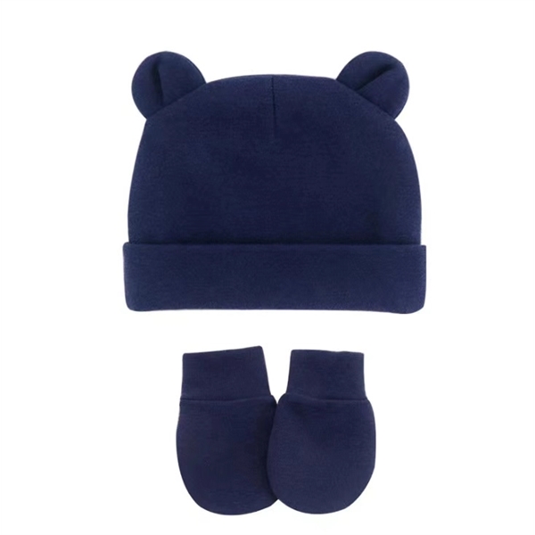 Baby Animal Shape Hat With Mittens Set - Baby Animal Shape Hat With Mittens Set - Image 2 of 2