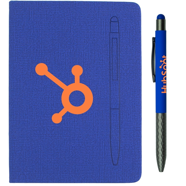 7.5" X 6-5/8" Notebook with Soft Touch Aluminum Pen - 7.5" X 6-5/8" Notebook with Soft Touch Aluminum Pen - Image 1 of 3