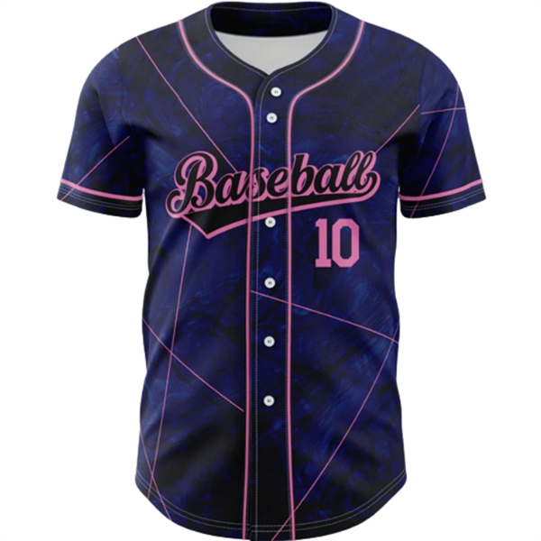 Youth Sublimated Elite Full Button Baseball Jersey - Youth Sublimated Elite Full Button Baseball Jersey - Image 3 of 5