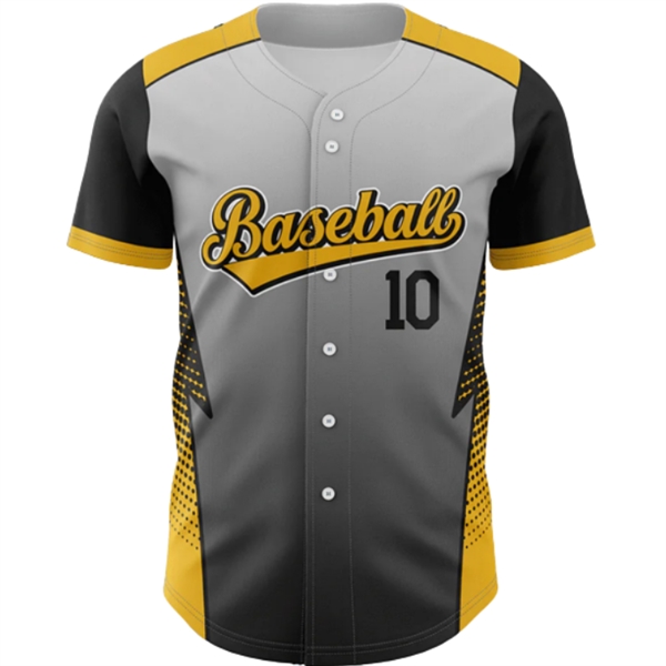 Youth Sublimated Elite Full Button Baseball Jersey - Youth Sublimated Elite Full Button Baseball Jersey - Image 4 of 5