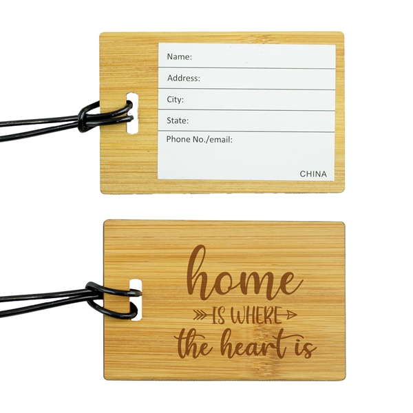 Bamboo Luggage Tag - Bamboo Luggage Tag - Image 1 of 2