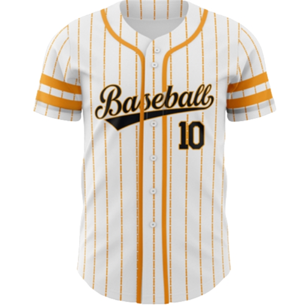 Custom Sublimated Elite ButtonPin-StripeDown Baseball Jersey - Custom Sublimated Elite ButtonPin-StripeDown Baseball Jersey - Image 2 of 3