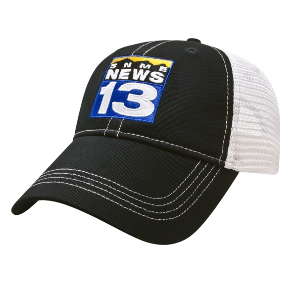 Contrast Stitching & Mesh Back Cap Closeout - Contrast Stitching & Mesh Back Cap Closeout - Image 0 of 1