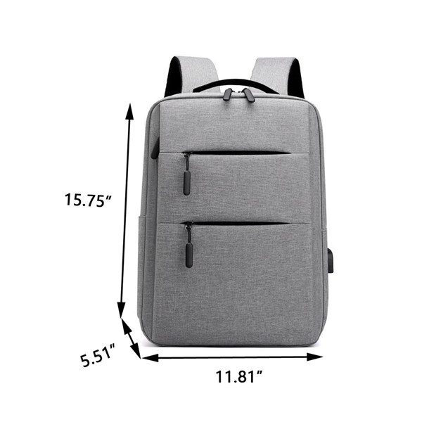 Laptop Backpack With USB Charging Port - Laptop Backpack With USB Charging Port - Image 1 of 4