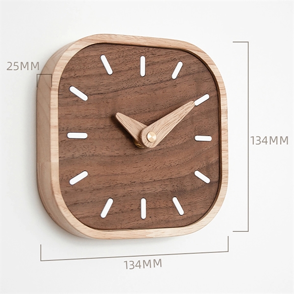 Black Walnut Wood Clock - Black Walnut Wood Clock - Image 1 of 6