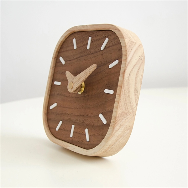 Black Walnut Wood Clock - Black Walnut Wood Clock - Image 6 of 6