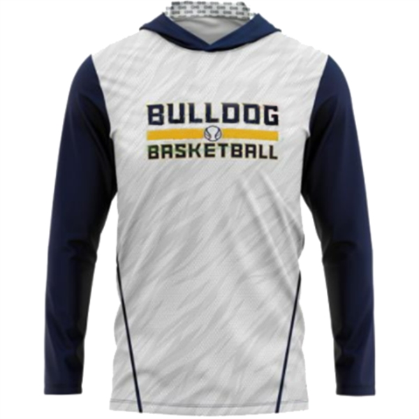 Custom Sublimated Elite Hooded T-shirt - Custom Sublimated Elite Hooded T-shirt - Image 1 of 4