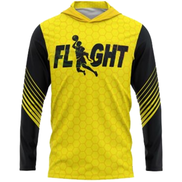 Custom Sublimated Elite Hooded T-shirt - Custom Sublimated Elite Hooded T-shirt - Image 0 of 4