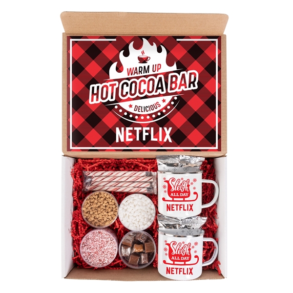 Custom Hot Cocoa Bar Kit with 2 Mugs