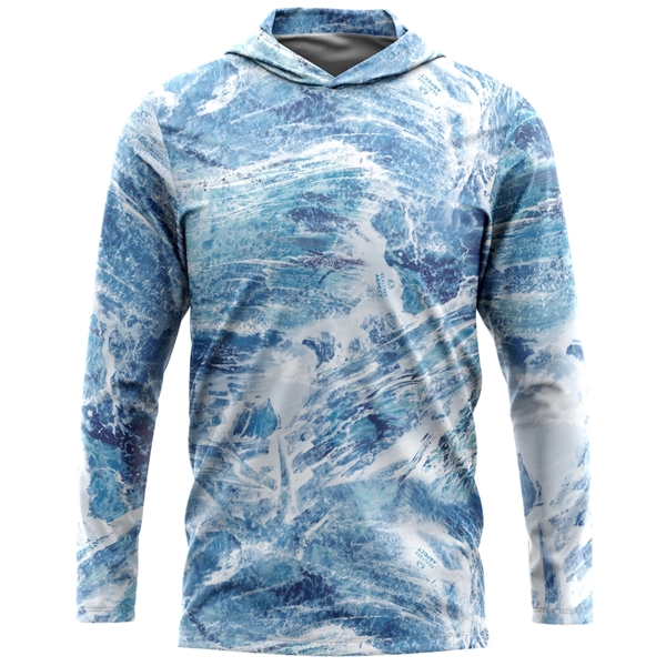 Realtree® Men's 100% rPET Polyester Performance Hooded Shirt - Realtree® Men's 100% rPET Polyester Performance Hooded Shirt - Image 2 of 2