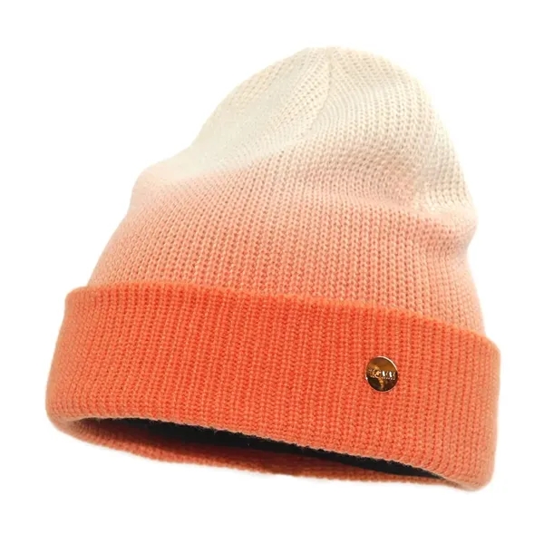 Gradient Knitted Beanie Hat - Gradient Knitted Beanie Hat - Image 0 of 1