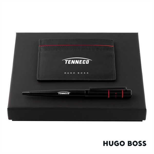 Hugo Boss® Gear Card Holder/Ribbon Matrix Ballpoint Pen - Hugo Boss® Gear Card Holder/Ribbon Matrix Ballpoint Pen - Image 1 of 4