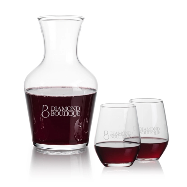 Summit Carafe & Mandelay Stemless Wine Set