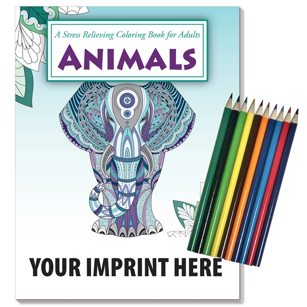 Animals Stress Relieving Coloring Book - Relax Pack