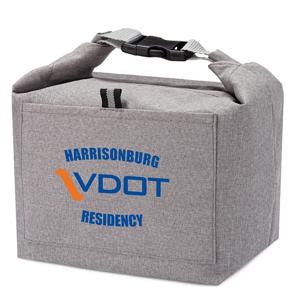Insulated Lunch Cooler Bag w/ Exterior Pocket & Air Tight Se - Insulated Lunch Cooler Bag w/ Exterior Pocket & Air Tight Se - Image 3 of 7