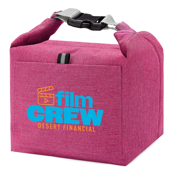 Insulated Lunch Cooler Bag w/ Exterior Pocket & Air Tight Se - Insulated Lunch Cooler Bag w/ Exterior Pocket & Air Tight Se - Image 4 of 7