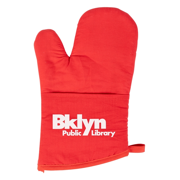 Quilted Cotton Canvas Kitchen Oven Mitt - Quilted Cotton Canvas Kitchen Oven Mitt - Image 2 of 4