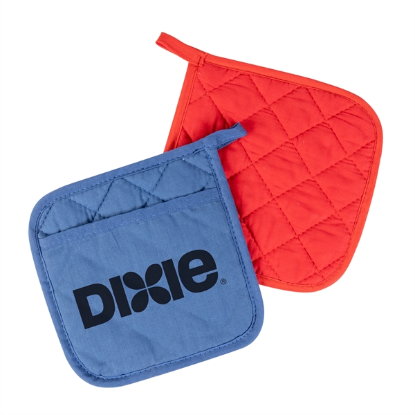 Quilted Cotton Canvas Pot Holder - Quilted Cotton Canvas Pot Holder - Image 0 of 4