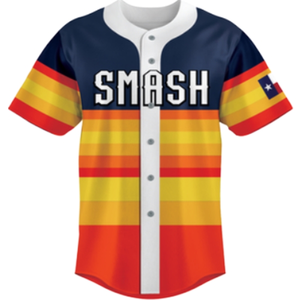 Sublimated Elite Full Button Slow Pitch Softball Jerseys - Sublimated Elite Full Button Slow Pitch Softball Jerseys - Image 1 of 3