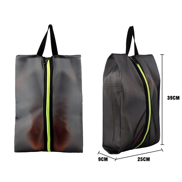 Waterproof Nylon Travel Shoe Bag w/Zipper - Waterproof Nylon Travel Shoe Bag w/Zipper - Image 1 of 3