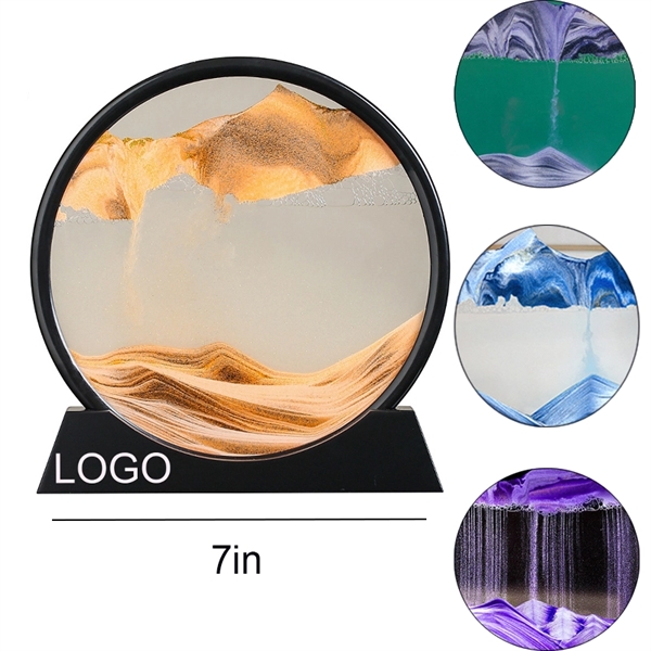 Creative Liquid Qauicksand Painting Art Hourglass - Creative Liquid Qauicksand Painting Art Hourglass - Image 0 of 8