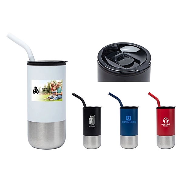 Emmett 18 oz. Double Wall Steel/PP Liner Tumbler - Emmett 18 oz. Double Wall Steel/PP Liner Tumbler - Image 4 of 4