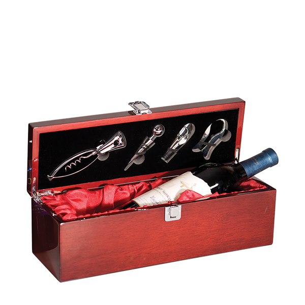 Single Wine Box with Tools - Single Wine Box with Tools - Image 0 of 4