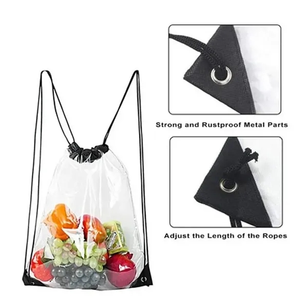 Clear Drawstring Bag Stadium Backpack - Clear Drawstring Bag Stadium Backpack - Image 1 of 1