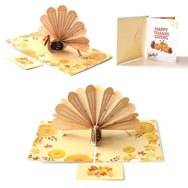 3D Thanksgiving Turkey Cards - 3D Thanksgiving Turkey Cards - Image 0 of 1